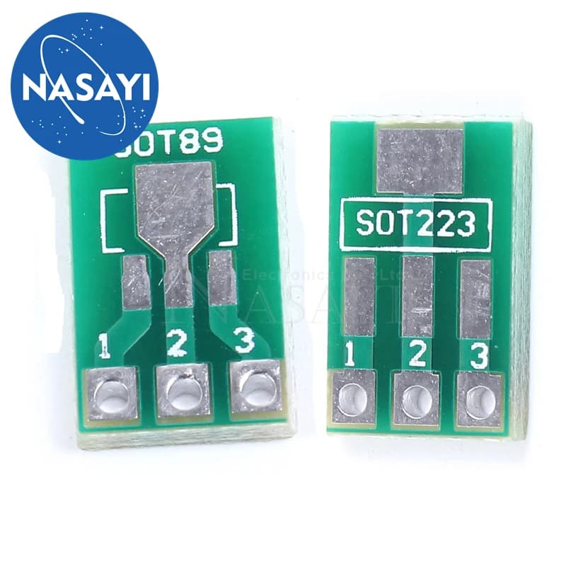 10pcs/lot SOT89 to DIP SOT223 to DIP adapter board 1.5mm pitch pin spacing SMD universal board