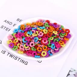 12mm 15mm Acrylic Random Mixed Candy Color Twist Ring Doughnut Shaped Handmade Beads For Jewelry Making DIY Bracelets Necklace