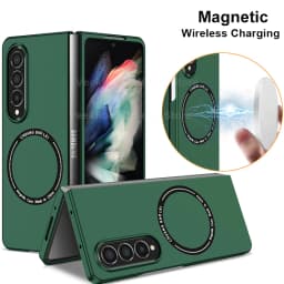 Magnetic Wireless Charging Case for Samsung Galaxy Z Fold 3 4 5 Magsafe Cover Cases Shockproof and Anti fingerprints Fold6 Case