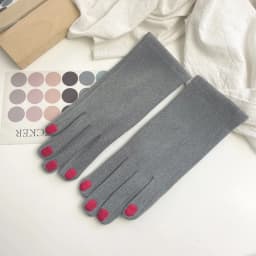 Fashion Nail Polish Gloves Grace Lady Winter Vintage Full Finger Glove Women Thick Driving Touch Screen Warm Mittens Female