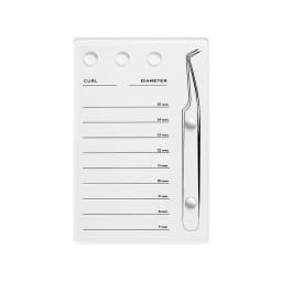 GAHAMACA Acrylic Lashes Holder Pad Individual Eyelash Tablet Palette Eyelash Pad Lash Extension Glue Pallet Holder Card