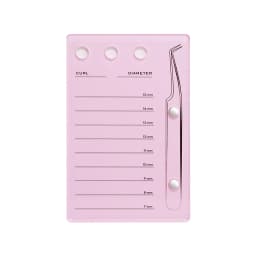 GAHAMACA Acrylic Lashes Holder Pad Individual Eyelash Tablet Palette Eyelash Pad Lash Extension Glue Pallet Holder Card