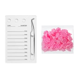 GAHAMACA Acrylic Lashes Holder Pad Individual Eyelash Tablet Palette Eyelash Pad Lash Extension Glue Pallet Holder Card