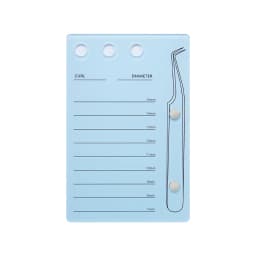 GAHAMACA Acrylic Lashes Holder Pad Individual Eyelash Tablet Palette Eyelash Pad Lash Extension Glue Pallet Holder Card