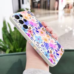 Showy Flowers Phone Case For Samsung Galaxy S25 S24 S23 S22 S21 S20 Ultra Plus FE Note 20 ultra 10 9 Plus Cover