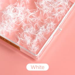 SongLashes 6D 0.07 Thickness Rainbow Promade Volume Fans 500 Colorful Loose Fans Pointed Base Eyelashes Extension