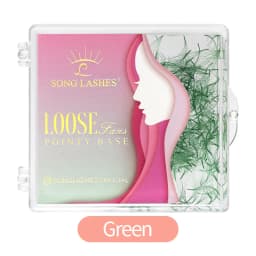 SongLashes 6D 0.07 Thickness Rainbow Promade Volume Fans 500 Colorful Loose Fans Pointed Base Eyelashes Extension