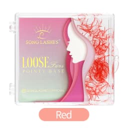 SongLashes 6D 0.07 Thickness Rainbow Promade Volume Fans 500 Colorful Loose Fans Pointed Base Eyelashes Extension
