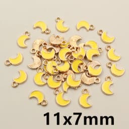 50Pcs 9x10mm Small Colorful Alloy Heart Charms Cute Love Pendants For DIY Bracelet Necklaces Jewelry Making Accessories