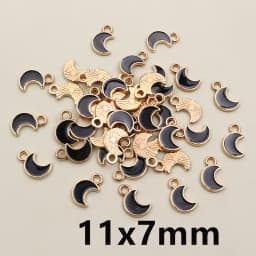 50Pcs 9x10mm Small Colorful Alloy Heart Charms Cute Love Pendants For DIY Bracelet Necklaces Jewelry Making Accessories