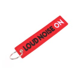 Motorcycle Keychain Car Embroidery Key Chain Gifts Tag Key Fobs Holder Loud Noise Loud Pipes Team Save Lives Keychain