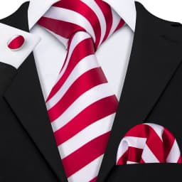 Fashion Men Tie Set Red Burgundy Solid Paisley Striped Plaid Floral Necktie Handkerchief Cufflinks Wedding silk Business