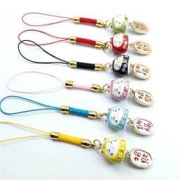 Keychain Hang Japanese Charm Lucky Cat Bag Accessories Phone Straps Phone Key Strap Phone Key Chain Lanyard Bell Ornaments