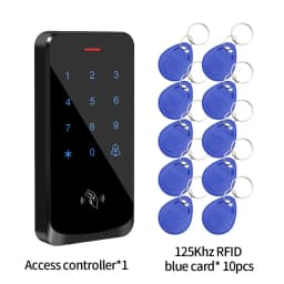 IP68 Waterproof Touch Backlight Access Control Keyboard RFID 125KHz EM Outdoor Access Keypad Door Lock Opener Wiegand Reader