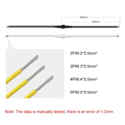 5/10/20/50/100Pairs 2Pin 3Pin 4Pin 5Pin Male To Female Jack LED Connector IP68 Waterproof Black White Cable For LED Strip Light