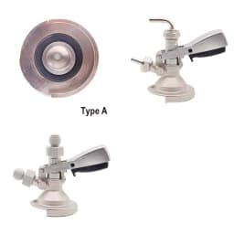 Draft Beer Homebrew Keg Coupler Beer Dispenser Type S/D/A/G Brass Body Stainless Probe Hose Barb & Push In Fitting