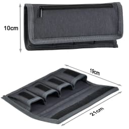 Battery Holder Case, Camera Battery Storage Bag for Canon LP-E6 Nikon EN-EL15 Sony NP-FW50 NP-F550 AA AAA Battery