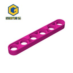 Gobricks 10pcs MOC Assembles Particles 32063 28570 High-Tech Beam 1 x 6 Liftarm Thin Building Blocks Educational Tech Parts Toys