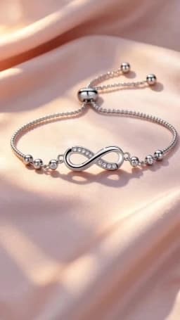 Wu 2022 New Fashion Popular Adjustable Bracelet Micro-inset Zircon Figure 8 Infinite Cycle Crystal Bracelet Female Hand Jewelry