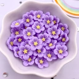 50Pcs 14mm Resin 3D Colorful Morning Glory Flower Gems Flatback Figurines Scrapbook Wedding Applique Home Decor Crafts OL708