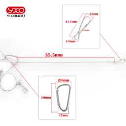 Light Suspension Kit Stainless Steel Hang Rope Hook Galvanized Steel Cable Hanging Lights Grow Light Fixtures 10/15kg 22/33lbs