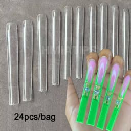 5Xl Extreme Long Stiletto Nails Full Cover Nails Artificial Acrylic False Nail Tips Press on Manicure Tool Accessories