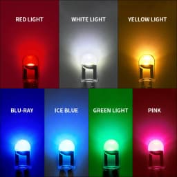Guadsun 10X LED T10 W5W WY5W 168 194 W3W COB License Plate Light Glass Translucent Side 12V/24V White Door Bulb Instrument Lamp