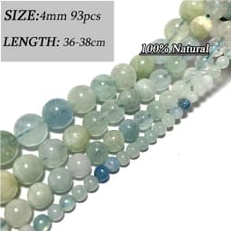 Wholesale Various Natural Blue Stone Beads Aquamarine Faceted Rondelle Square Irregular Round for Jewelry Making Diy Bracelet