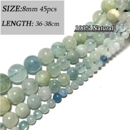 Wholesale Various Natural Blue Stone Beads Aquamarine Faceted Rondelle Square Irregular Round for Jewelry Making Diy Bracelet