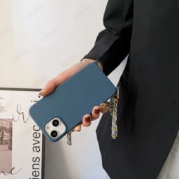 Crossbody Lanyard Leather Chain Cord Liquid Silicone Case For iPhone 16 15 13 12 Mini 11 14 Pro Max XS XR X 8 7 Plus Soft Cover