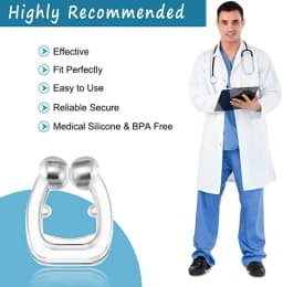Anti Snoring Device Silicone Nose Clip Magnetic Sleep Tray Aid Improve Sleeping Easy Breathe Apnea Guard Night Devices