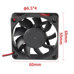 2pcs DC 12V 24V Cooling Fan 2510 3010 4010 5010 6015 Cooler Fan 3D Printer Parts Radiator Extruder Fan Computer CPU Cooling Fan