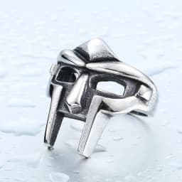 Vintage Mf Doom Mask Knuckle Rings For Men Gladiator Punk Egyptian Pharaoh Male Adjustable Ring Accessories Anillos Goticos