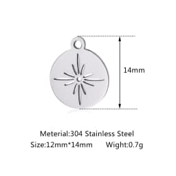 5pcs/Lot Wholesale Stainless Steel High Quality Star Charms Pendants For Making Jewelry DIY Necklace Earrings Bracelets Jewelry