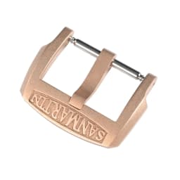 San Martin Logo Bronze Pin Buckles 18mm Watch Clasp 20mm For Strap Sterile 22mm Boucle Fibbia Orologio Brushed Durable DIY