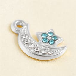 Luna Moon 100% Stainless Steel Charms For Jewelry Making Supplies Curved Month Pendant Silver Color Fashion Charms In Bulk Gifts