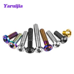 Yaruijia Titanium Bolt M10x10/15/20/25/30/35/40/45/50/60/65mm 1.25/1.5 Pitch Plum Torx T45/T50 Head for Motorcycle Car