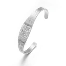 Fashion Design Stainless Steel Curved Tableware Fork Open Bracelet Men and Women Personality Charm Hip Hop Casual Jewelry Gift