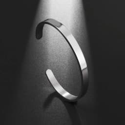 Fashion Design Stainless Steel Curved Tableware Fork Open Bracelet Men and Women Personality Charm Hip Hop Casual Jewelry Gift