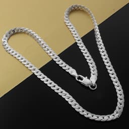 18K Gold /Silver Plated Stainless Steel Long 3.5mm 6MM Flexible Flat Snake Chain Necklace for Women and Men Dropshipping