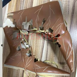 Medieval Retro Women Gothic Elf Witch Leaves Lace Up Shoes Cosplay Costume Vintage Princess Palace Carnival Party Knight Boots