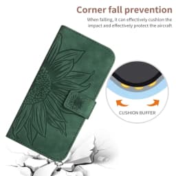 Funda iPhon 14 Wallet Flip Phone Case for iPhone 17 16 15 14 13 12 11 Pro Max 7 8 Plus Cases Sunflower Leather Back Cover Women