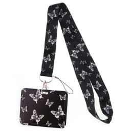 Wholesale Horizontal Style Yoga Sakura Daisy Lanyard for Key Neck Strap Card ID Badge Holder Key Chain Key Holder Accessories