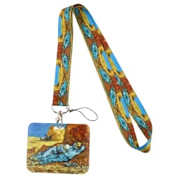 Wholesale Horizontal Style Yoga Sakura Daisy Lanyard for Key Neck Strap Card ID Badge Holder Key Chain Key Holder Accessories