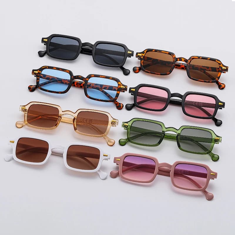 Luxurious Rectangle Sunglasses Women Oval Vintage Brand Designer Square Sun Glasses Men Shades Female Eyewear Sunglasses