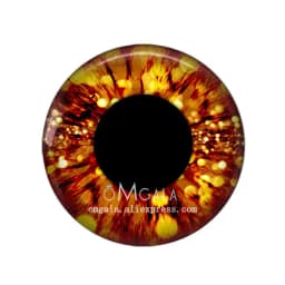 5 Pairs Gliter Doll Eyes Dragon Cat Animals Eye Pattern 8mm-40mm Round Glass Cabochon Dome Demo Flat Back Making Findings