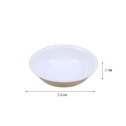 5pcs White Plastic Sauce Dishes Food Dipping Bowls Break-resistant Seasoning Dish Saucer Appetizer Plates