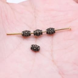 WYSIWYG 100pcs 5x4mm 3 Colors Oval Flower Small Hole Bead Spacer Beads For Jewelry Making