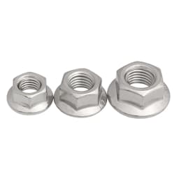 M4 M5 M6 M8 M10 M12 304 Stainless Steel Reverse Thread Hex Hexagon Flange Nut Left Hand Nuts Serrated Spinlock Insert Lock Nut