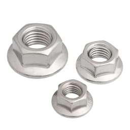 M4 M5 M6 M8 M10 M12 304 Stainless Steel Reverse Thread Hex Hexagon Flange Nut Left Hand Nuts Serrated Spinlock Insert Lock Nut